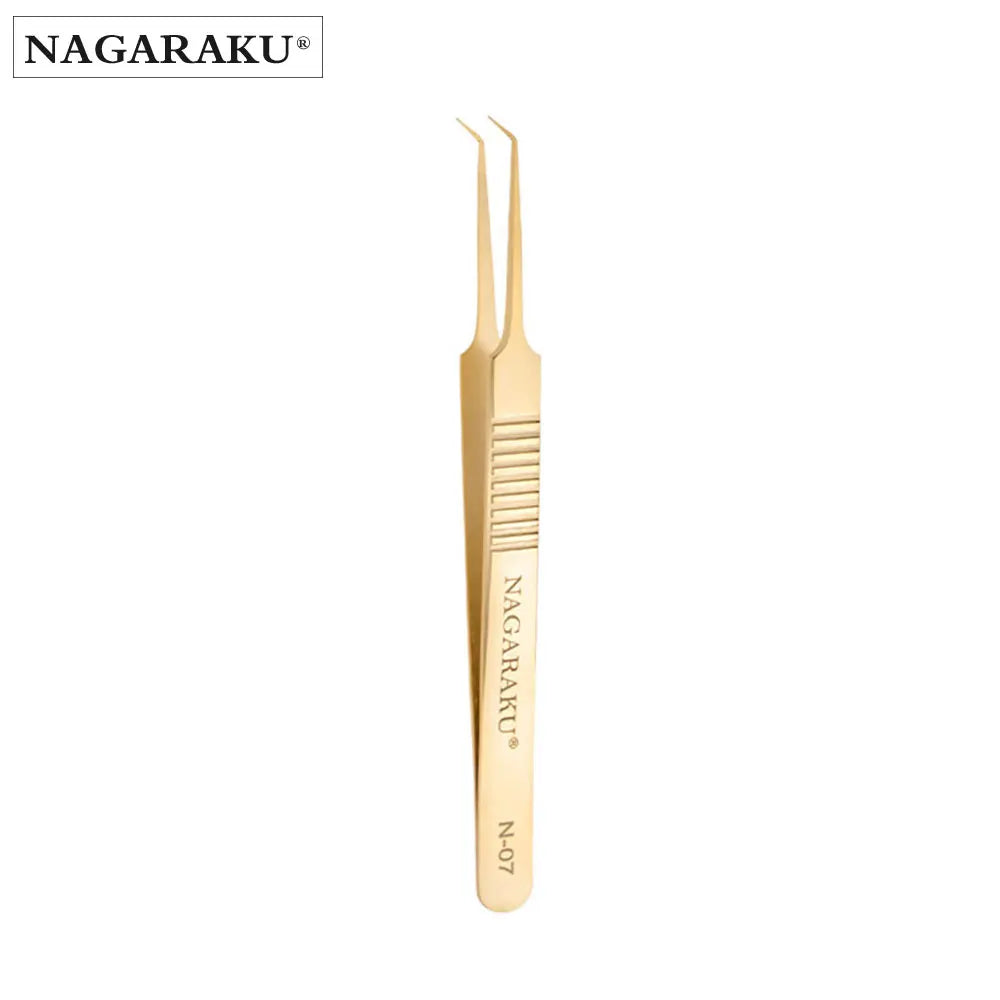 NAGARAKU N-07  Make up Tools Eyelash Tweezers Fans Eyelash Tweezers Russian Volume Accurate Auto-fans Tweezers Pinzas