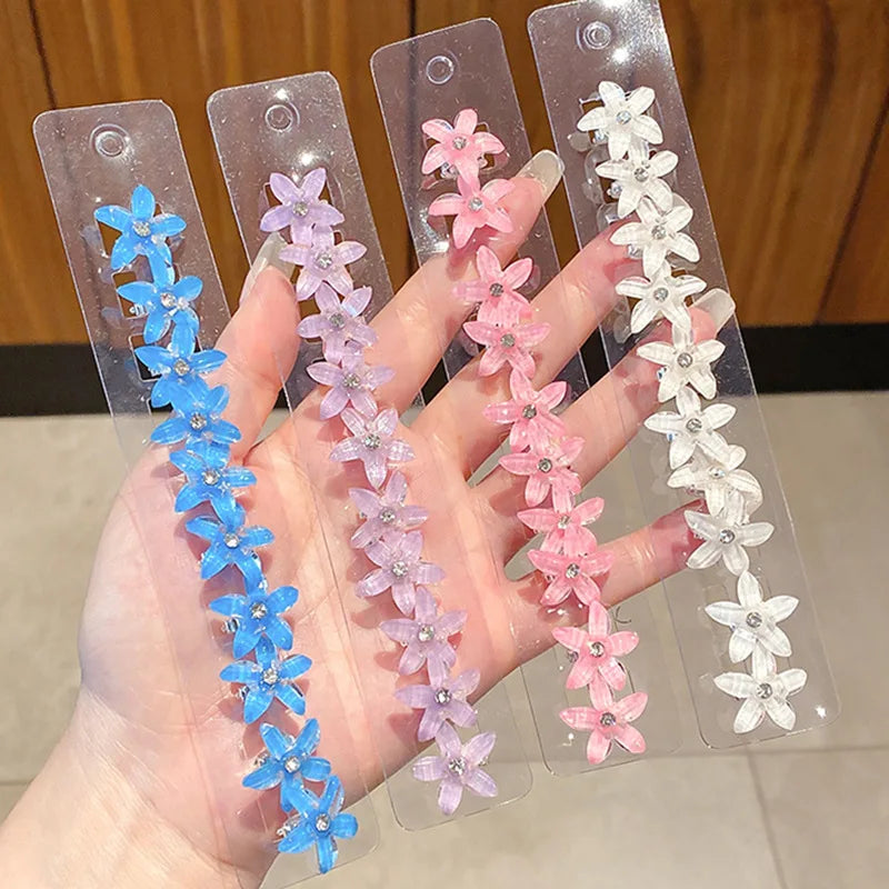10 Pcs/set Woman Side Hairpin Small Cute Bangs Hair Accessories Braided Hair Buckle Temperament Hairpin
