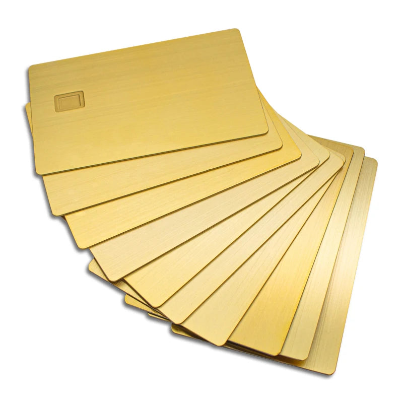Custom Stainless Steel Metal Card Laser Engraved with Magnetic Stripe and Numbers Die Cut Technique for Gift Use