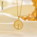 Hot Selling Tree of Life Pendant Women'S Chain 14K Gold Plated Silver Necklace 925 Sterling for Gift MegaBDM