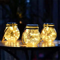 Jar Crack Solar Light Outdoor Led Garden Hanging Lamp Led Hanging Solar Lantern Decor Christmas Ball Glass 10 50 30 Custom 20 80