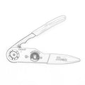JRready YJQ-W2A M22520/1-01 MIL-Standard Adjustable Four-indent Crimp Tools ASF1 12-26AWG Handle Leather Case Color Optional