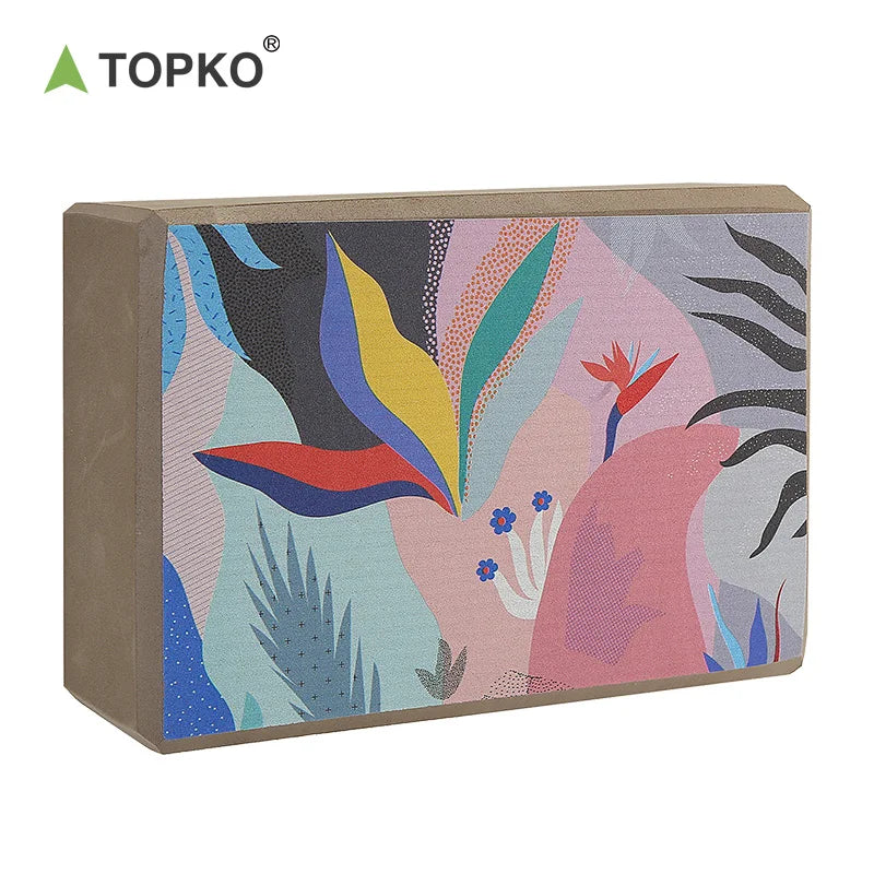TOPKO in Stock Gym Fitness Yoga Block EVA High Density Yoga Block
