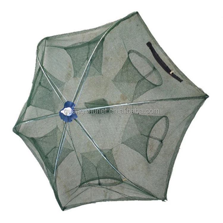 Crab Trap Bait Lobster Crawfish Shrimp Portable Folded Collapsible Fishing Traps Nets