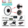700C 48V1500W Electric Bicycle Brushless Hub Motor 20inch -28inch 48V1500W Rear Wheel Motor LCD Lithium Battery for Ebike