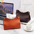 Modern PU Leather Rectangular Tissue Box Holder Home Decorative Car Tissue Box Cover