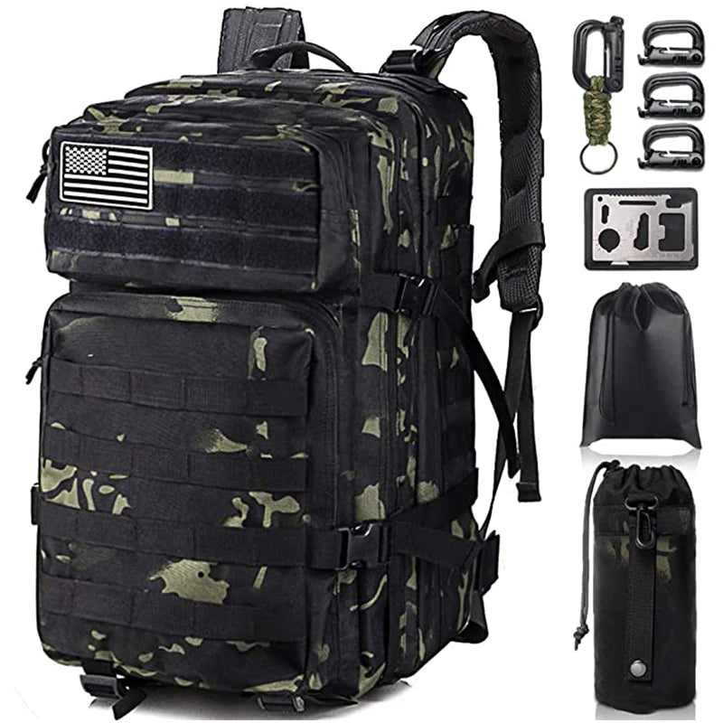 Waterproof Wholesale Large Travel Hiking Camping 3 Day Assault Pack Molle Bag Tactical Backpack