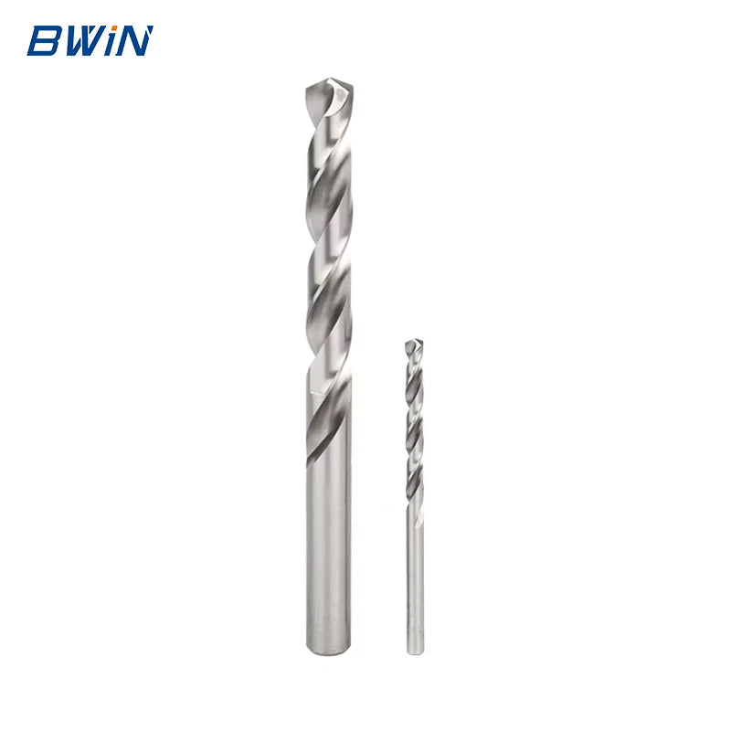 BWIN OEM Factory M2 HSS High Speed Steel 304 Stainless Steel Straight Shank Twist Drill Bit for Steel and Copper Drilling