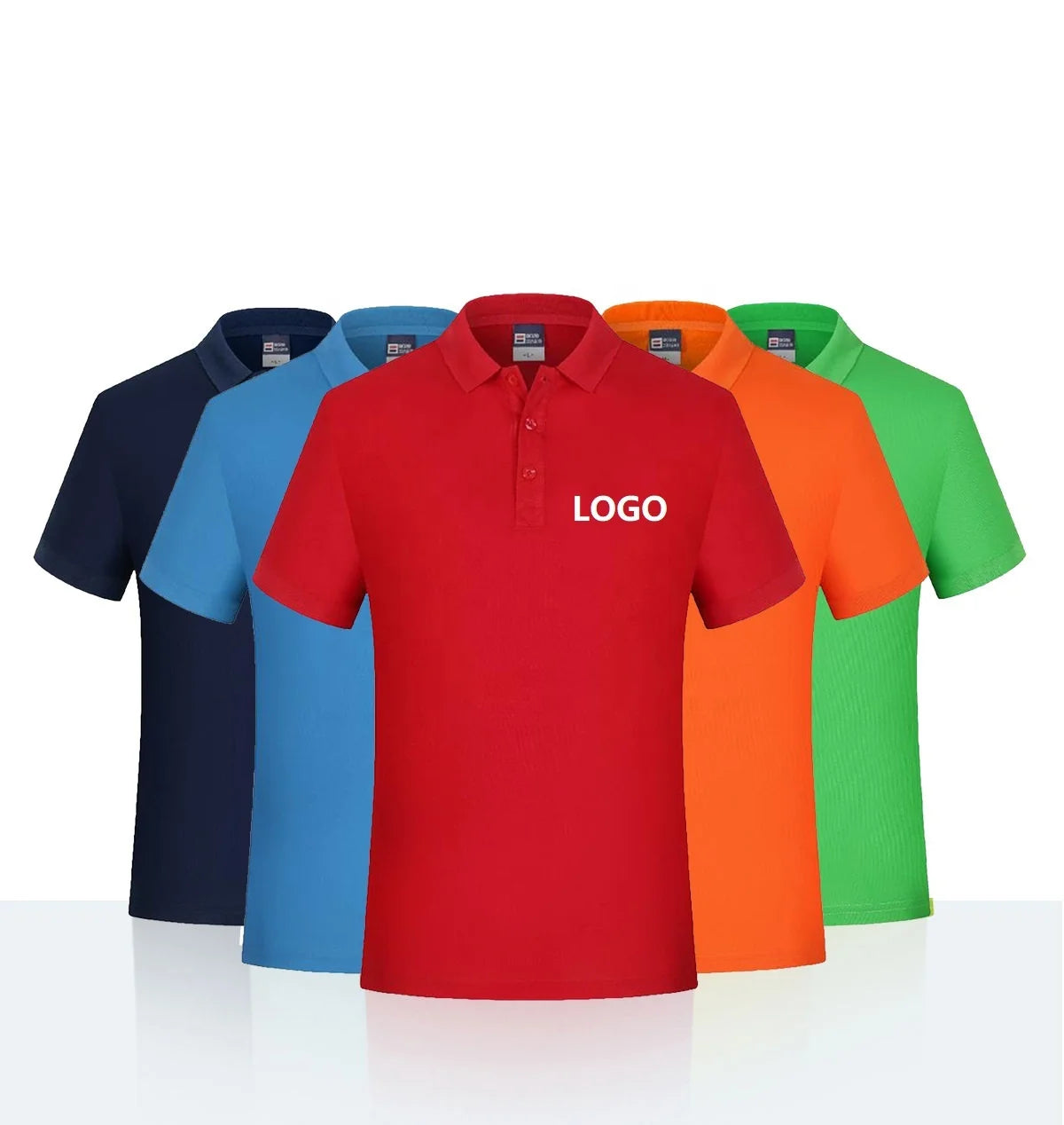 Wholesale Unisex 100% Polyester Sublimation Plain Polo Lapel T-shirt 200gsm Custom Printing Blank Printed Plolo Shirts