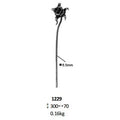 300x70mm  Ornamental Components Elements Wrought Iron Art Stamping Flowers