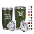 Custom logo 20oz 30oz Regular Vacuum Tumbler Stainless Steel Insulated Tumbler Cup Coffee Travel Mug Gifts With Lid