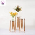 New Wedding Props Iron Metal Flower Stand Golden Dessert Table Elegant Cake Stand for Wedding Table Centerpieces Decoration