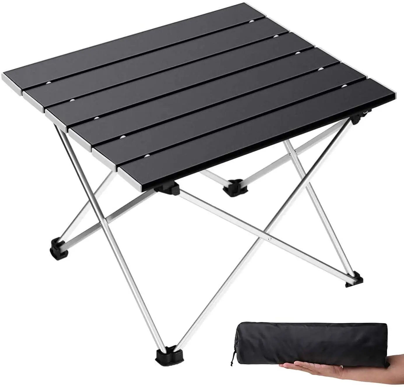 Woqi Customized Portable Aluminium Roll Picnic Table Folding Table Camping for Outdoor Hiking
