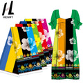 Quality Rainbow Striped Islander New Design Multi-Coloured Printed Fabric for Skirts & Dresses