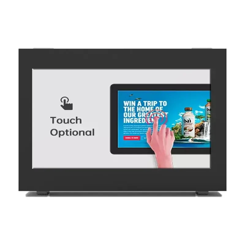 Outdoor Waterproof 32 Inch 1080p LCD Panel IP65 Weatherproof High Brightness 2000Nits Digital Signage for Shopping Mall Wall