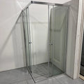 ZIHAN MIRROR 6mm Tempered Glass Frameless Silver Eco-Friendly Modern Apartment Bathroom 2 Sliding Shower Doors