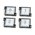 5pcs/pack FY-S34 NL-S34E White Light Square Round Braille Push Button Key Elevator Parts/Lift Accessories for Apartments