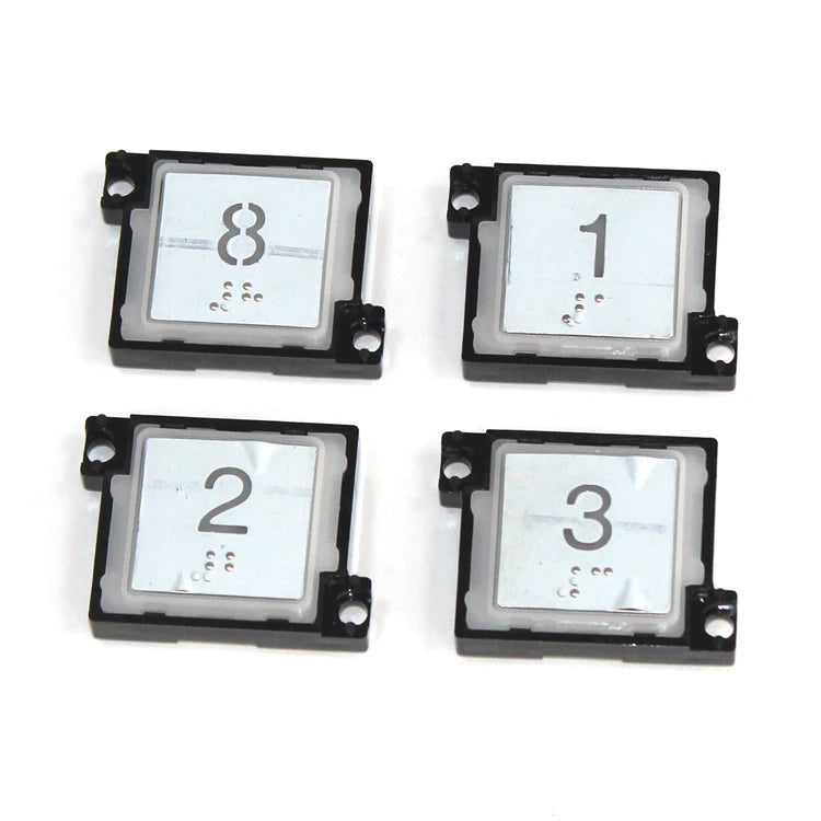 5pcs/pack FY-S34 NL-S34E White Light Square Round Braille Push Button Key Elevator Parts/Lift Accessories for Apartments