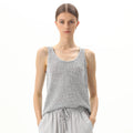 Women's Elegant Summer Grey Crochet Vest Brand Customizable Daily Casual Knitted Outer Wear Tank Tops
