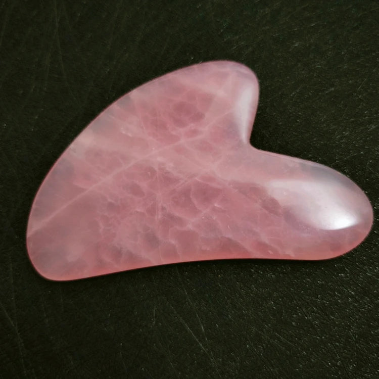 HZ New Style Gold Gua Sha Mushroom Amethyst Rose Quartz Heart Shape Gua Sha Tool