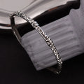 Light Luxury Vintage Punk Floral Cross Open Bangle Copper Silver Plated Fashionable Vine Bracelet