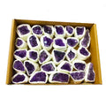 Hot Selling High Quality Natural Amethyst Cluster Box Set Healing Reiki Lucky Crystal for Home Decoration Christmas Gift