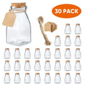 100ml 150ml 200ml Empty Glass Yogurt Container Square Glass Dairy Milk Bottle with Cork