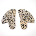 DIY Hottest Item Facial Massage Tool Heart Dalmatian Jasper Face Gua Sha