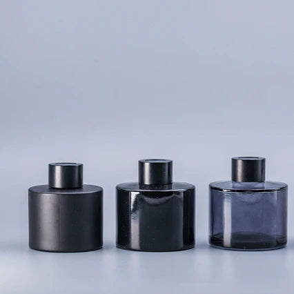 Home Office Use Beautiful Empty Round Glass Perfume Reed Diffuser Bottle