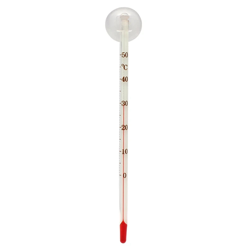 Aquarium Thermometer Meter Fish Tank Water Temperature With Suction Cup Glass