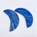 Hongzhuo Lapis Lazuli Wholesale Natural Gemstone Moon Shape Gua Sha Tool for Face