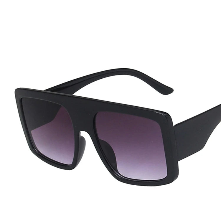 Instagram Square Big Frame Sun Glasses Women Sun Shades Eyewear Glass Trendy Fashion Milky Color Oversize Sunglasses