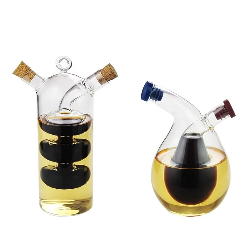 Glass Olive Oil Bottle Leak-proof Dripping Oil Edible Soy Sauce Vinegar Seasoning Jar Kitchen Supplies