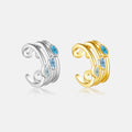 FUAMAY 925 Silver Cuff Earrings Elf Ear Cuff Clip Earring Fairy Multi Layer Hoop Earrings Non Pierced