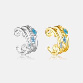 FUAMAY 925 Silver Cuff Earrings Elf Ear Cuff Clip Earring Fairy Multi Layer Hoop Earrings Non Pierced
