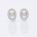 Delicate Mini Jewelry Fluted Side Facet Round-cut High Grade Zircons Stud Earring
