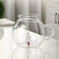 Wholesale 1600ml Tea Pots & Kettles Glass Jug Water Pitcher Borosilicate Glass Pitcher Set for Fruits Juice Coffee Beer