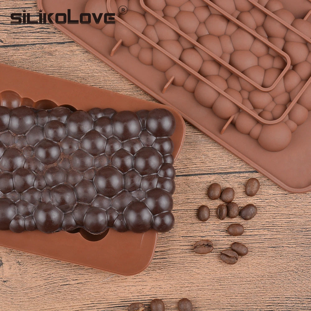 New Silicone Chocolate Mold Chocolate Baking Tools Non-stick Candy Mold for 3D Chocolate bar