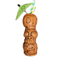 Hot Sale Handmade Ceramic Skull Mug Head Stack Tiki Mug Cocktail Ceramic Tiki Tumbler Skull Bone Mug for Tiki bar