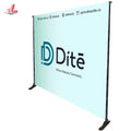 ALL-SIGN 8ft X 8ft Adjustable Backdrop Banner Stand Aluminium Frame Waterproof Portable Step Repeat Booth Background Custom