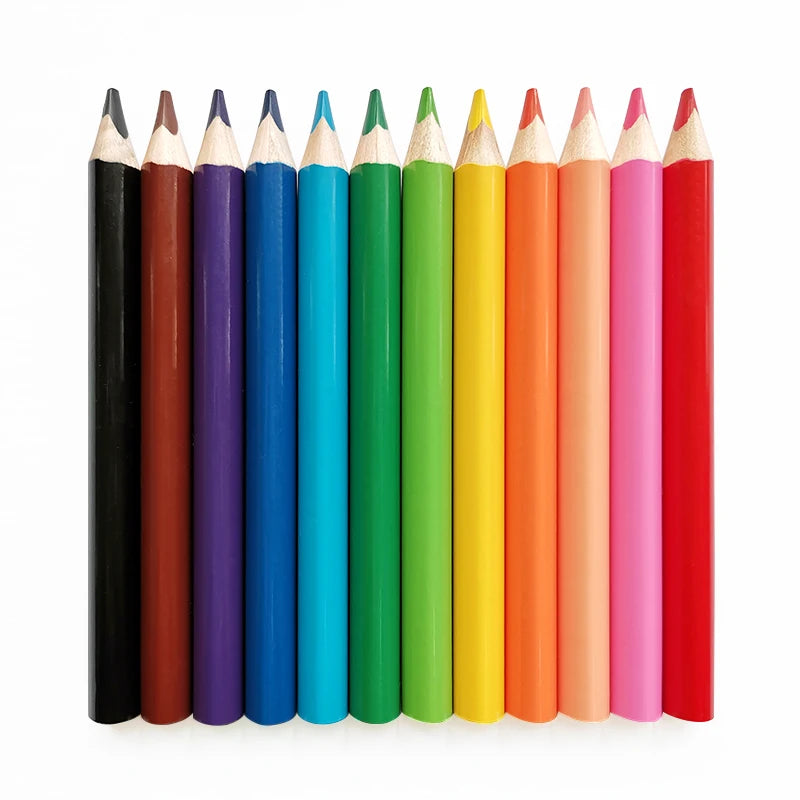 OEM Brand Kids Colored Pencils Set Jumbo Size 120mm Triangular LAPICES DE COLORES