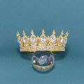2025 Baroque Round Crown Gold Cake Decoration Rhinestone Tiara Christmas Party Includes Decorative Supplies Bouquet Accessories