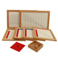 School Teaching Montessori Mathematics Arithmetic Addition Working Custom Wooden Chart Board Montessori Math Toys