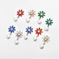 JFRB124 Floral Elegant Button Cover Elegant  Cufflinks Fashion Jewelry Button Covers For Women Shirts