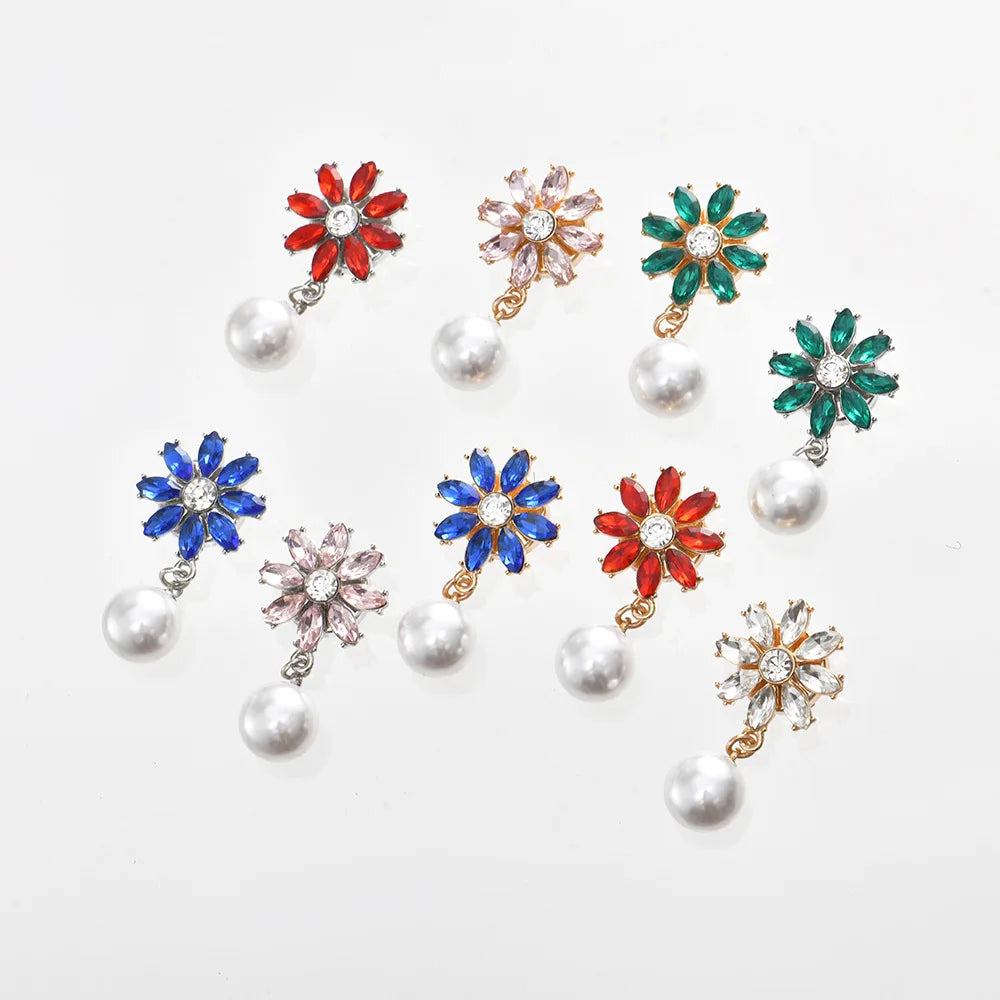 JFRB124 Floral Elegant Button Cover Elegant  Cufflinks Fashion Jewelry Button Covers For Women Shirts