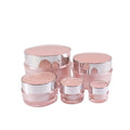 Pink Wholesale Acrylic Plastic Cosmetic Cream Jars with Screw Top in 2g 5g 15g 50g 100g Sizes