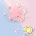 Soft Pvc Tea Cup Mat Creative Tea Solid Flower Crystal Epoxy Resin Coaster Set Wood Resin Coaster