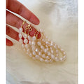 925 Sterling Silver Beaded Natural Freshwater Pearl Bracelet Baroque Pearl Gold Plated Bracelets Romantic Handmade Jewelry 2022