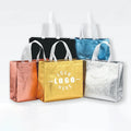 Non-woven Bags Aluminum-coated Film Clothing Handbags Glossy Film Laser Shopping Gift Bags