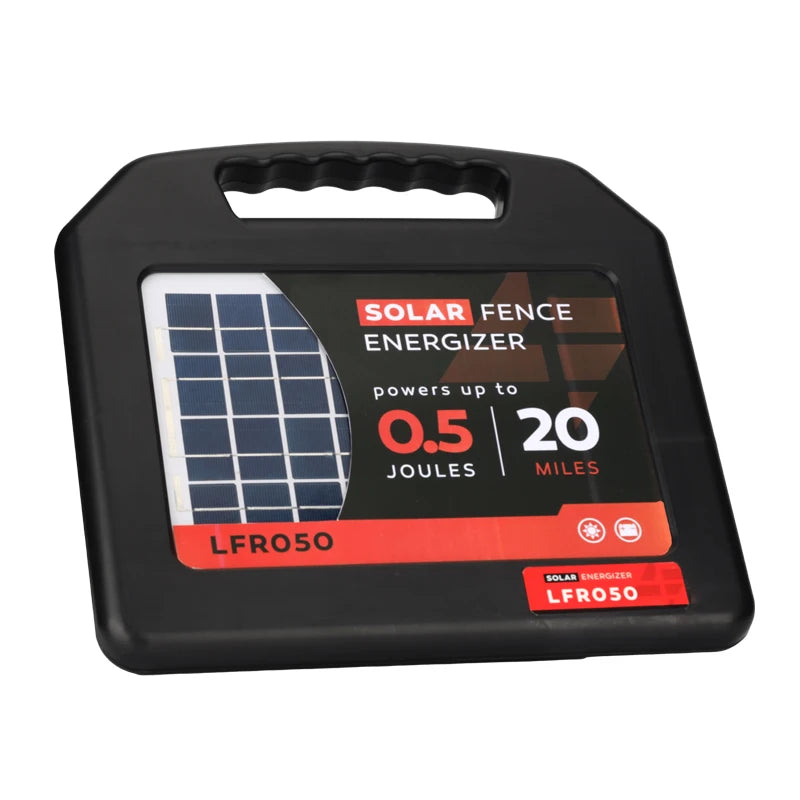 Waterproof Farm Electric Fence Charger Solar Power Energizer for Livestock